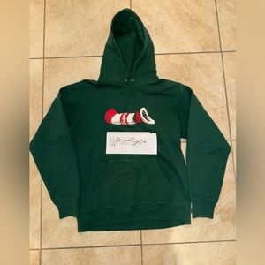 Supreme FW2018 green cat in the hat hoodie size L
OBO